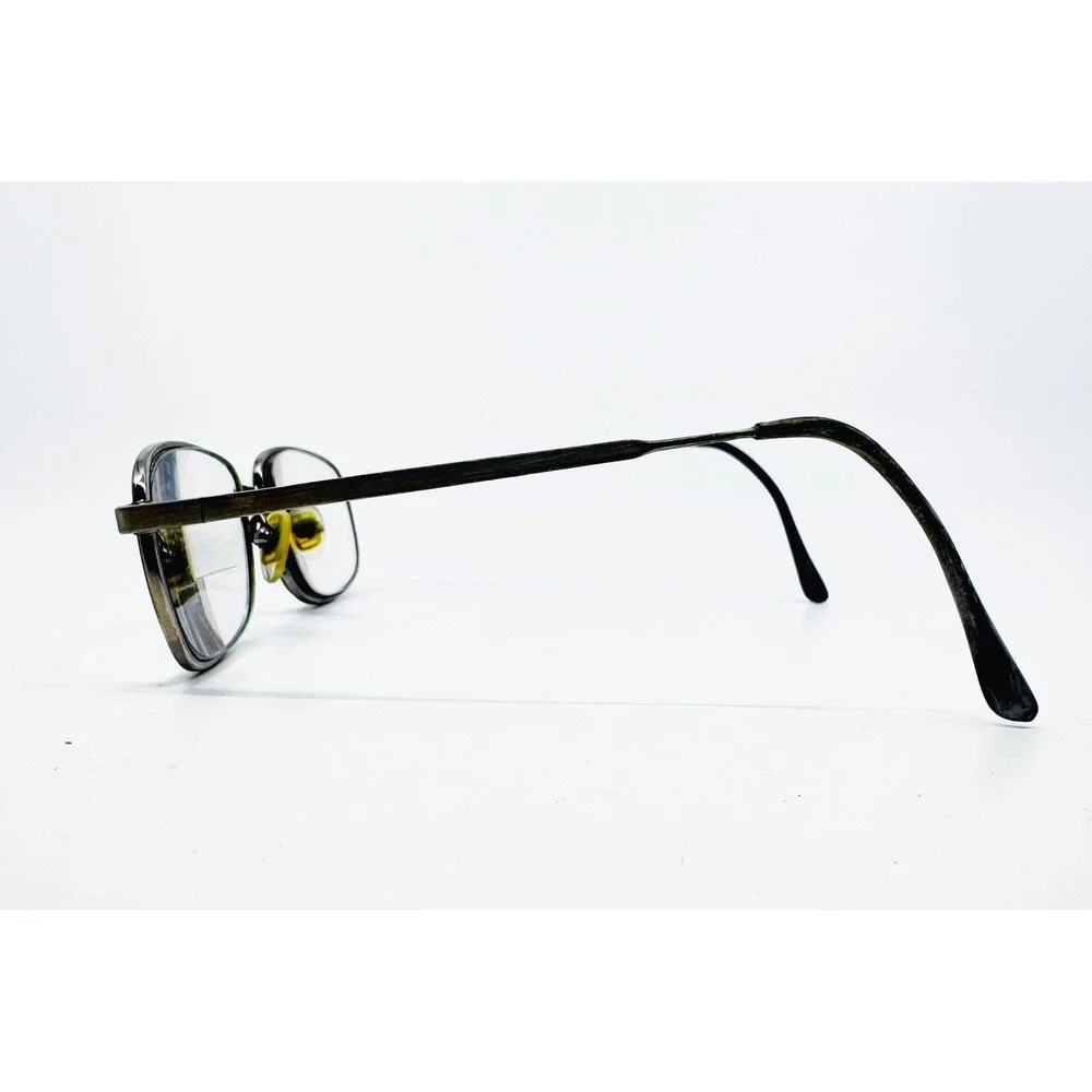 MCS Eyeglasses Men Black Metal Frame Rectangular Full Rim 50-20-140